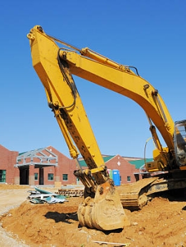 Please click my private lightbox links below for more images like this -- Thanks!A excavator on an elementary school construction site.  RAW source image processed with Nikon Capture NX version 1.3.  Some of My Personal Collections: